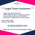 KingstonStanley  **  Legal Team Assistant